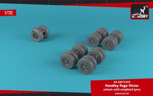 Armory Models AW72420 H.P. Victor wheels w/ weighted tires &amp;amp; front mudguard 1/72 – zdjęcie 3