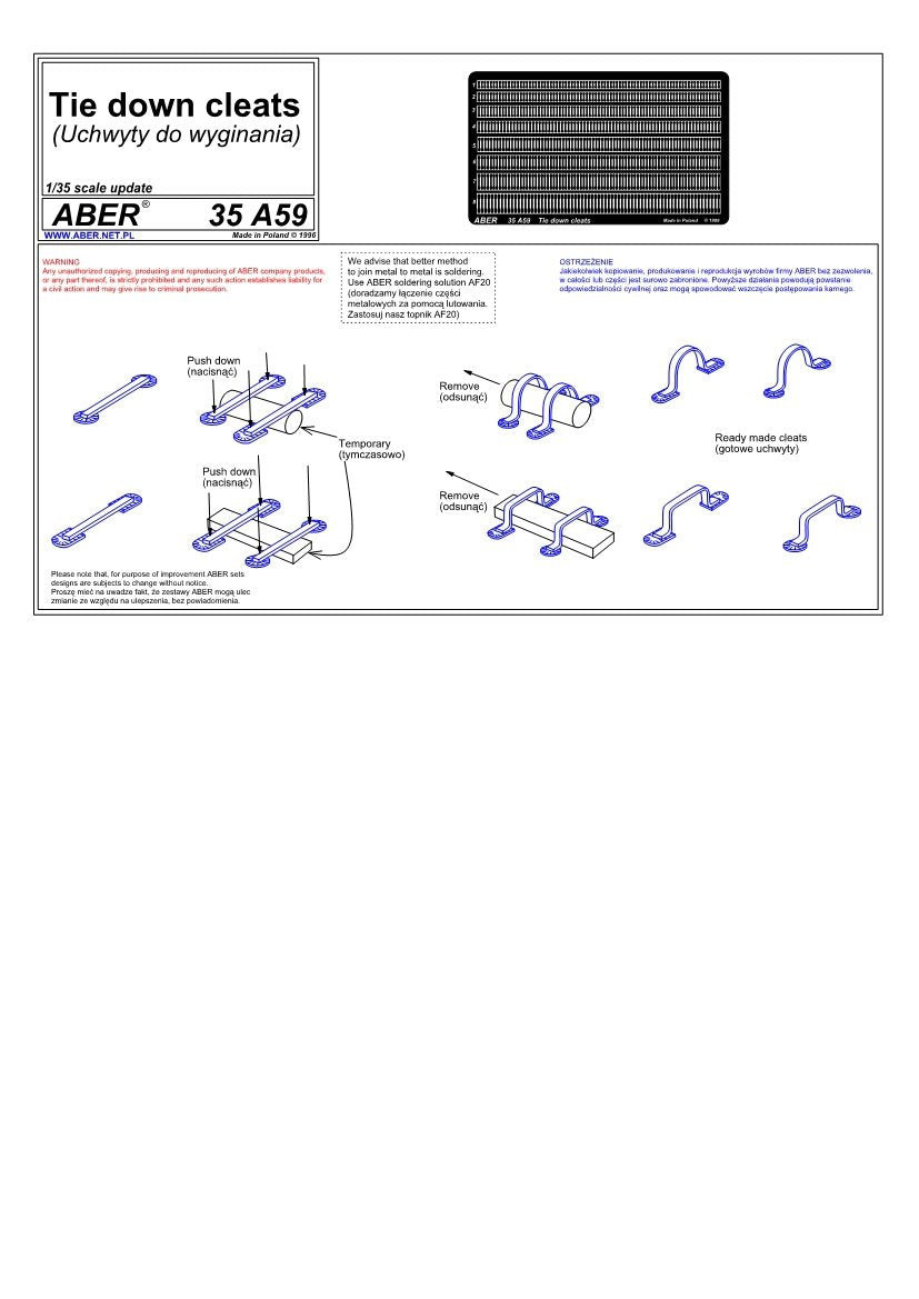 Aber 35A059 Uchwyty 1/35 – zdjęcie 4