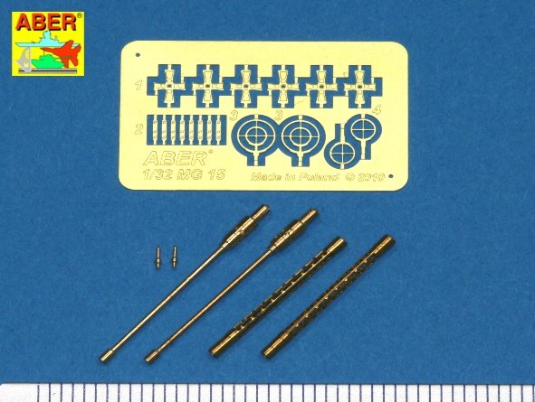 Aber A32001 Set of 2 barrels for German 7,92 mm MG 15 aircraft machine guns 1/32 – zdjęcie 2