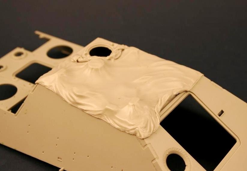 Panzer Art RE35-124 Jagdpanther roof with canvas cover 1/35 – zdjęcie 2