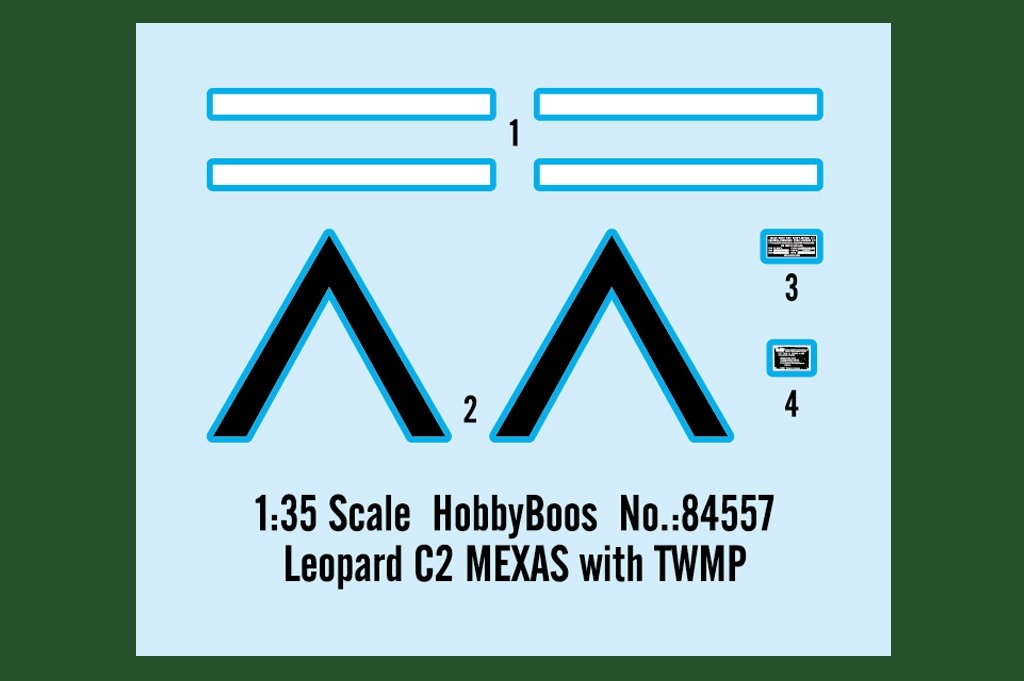 Hobby Boss 84557 Leopard C2 MEXAS with TWMP Track Width Mine Plow 1/35 – image 16