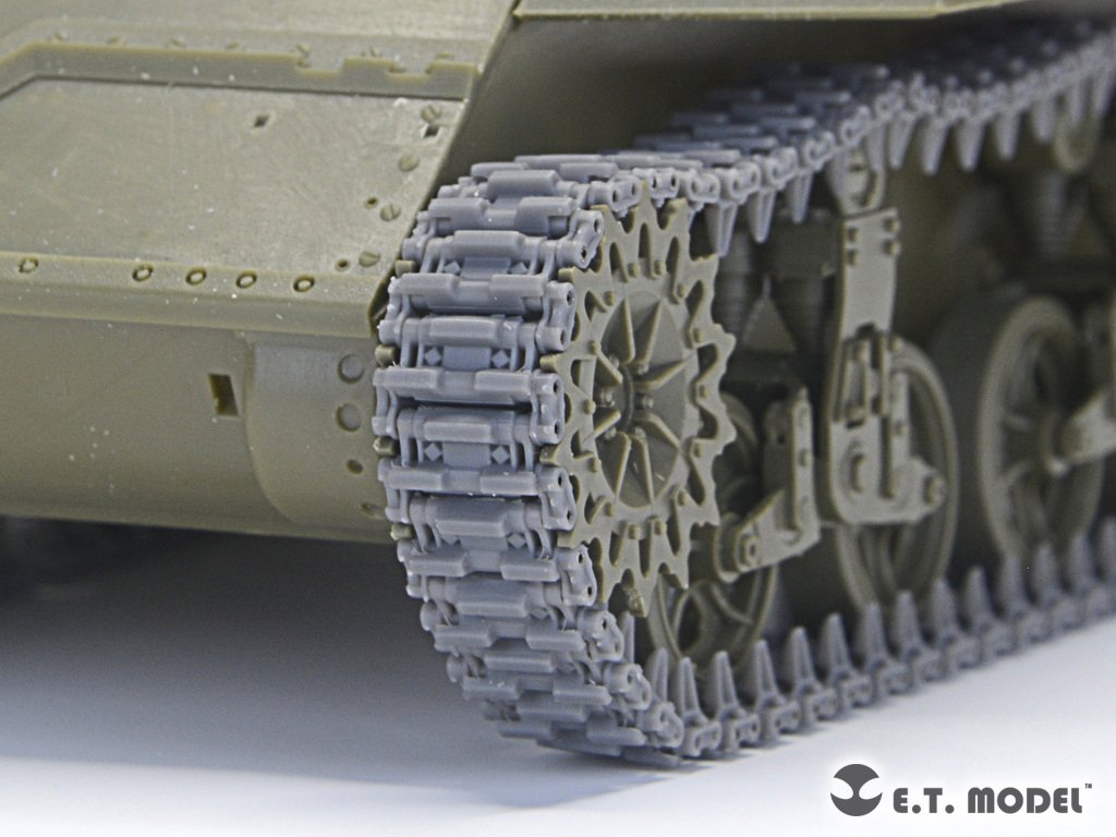 E.T. Model P35-039 WWII US ARMY M3/M5 Stuart Light Tank T36E6 Workable Track ( 3D Printed ) 1/35 – zdjęcie 6