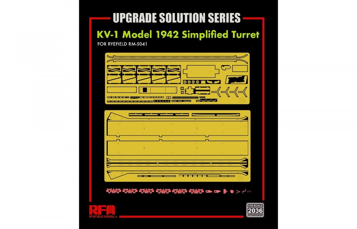 Rye Field Model 2036 KV-1 Model 1942 Simplified Turret - Upgrade Solution 1/35 – image 2