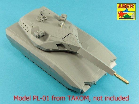 Aber 35L-299 Lufa 105mm do polskiego koncepcyjnego czołgu PL-01 (Takom) 1/35 – zdjęcie 3