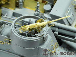 E.T. Model EA35-040 WWII US ARMY M2HB MG w/50 Rounds Ammunition Can 1/35 – zdjęcie 4