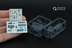 Quinta Studio QD+48560 MiG-25PD 3D-Printed &amp;amp; coloured Interior on decal paper (ICM) (with 3D-printed resin parts) 1/48 – zdjęcie 4