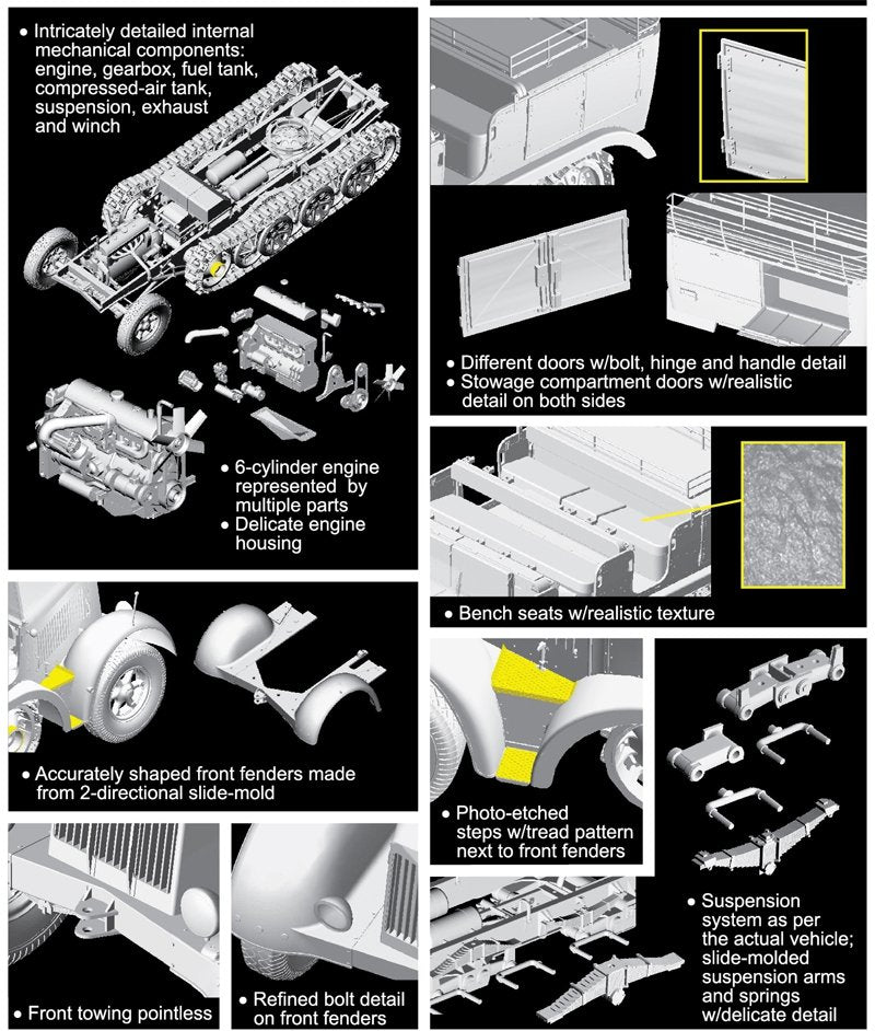 Dragon 6794 Sd.Kfz.7 8t Type HL m 11 1943 Production (1/35) – image 5