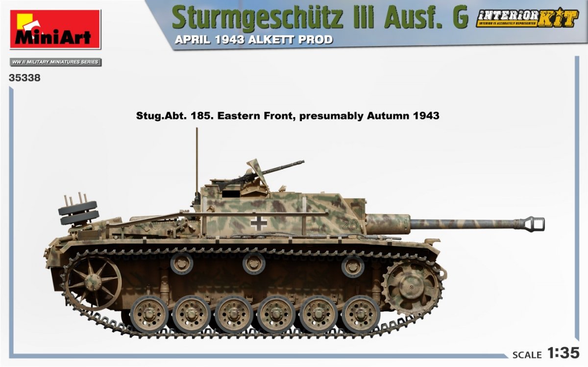 Mini Art 35338 Sturmgeschutz III Ausf. G APRIL 1943 ALKETT PROD. INTERIOR KIT 1/35 – image 9