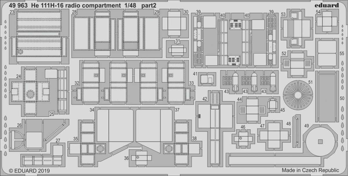 Eduard 49963 He 111H-16 radio compartment 1/48 ICM – image 2