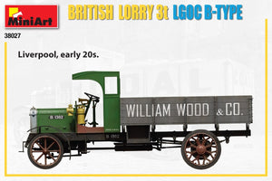 MiniArt 38027 BRITISH LORRY 3T LGOC B-TYPE 1/35 – zdjęcie 4