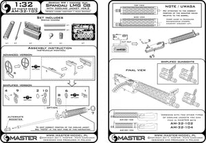 Maquette Master AM-32-103 Mitrailleuse allemande Spandau LMG 09 de la Première Guerre mondiale avec chemise de refroidissement ver.2 (1/32) – image 5
