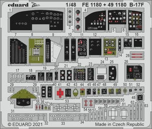 Eduard 491180 B-17F cockpit HKM 1/48 – zdjęcie 2