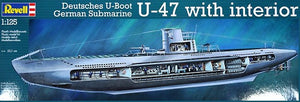 Revell 05060 U-47 G. Prien mit Interieur 1/125