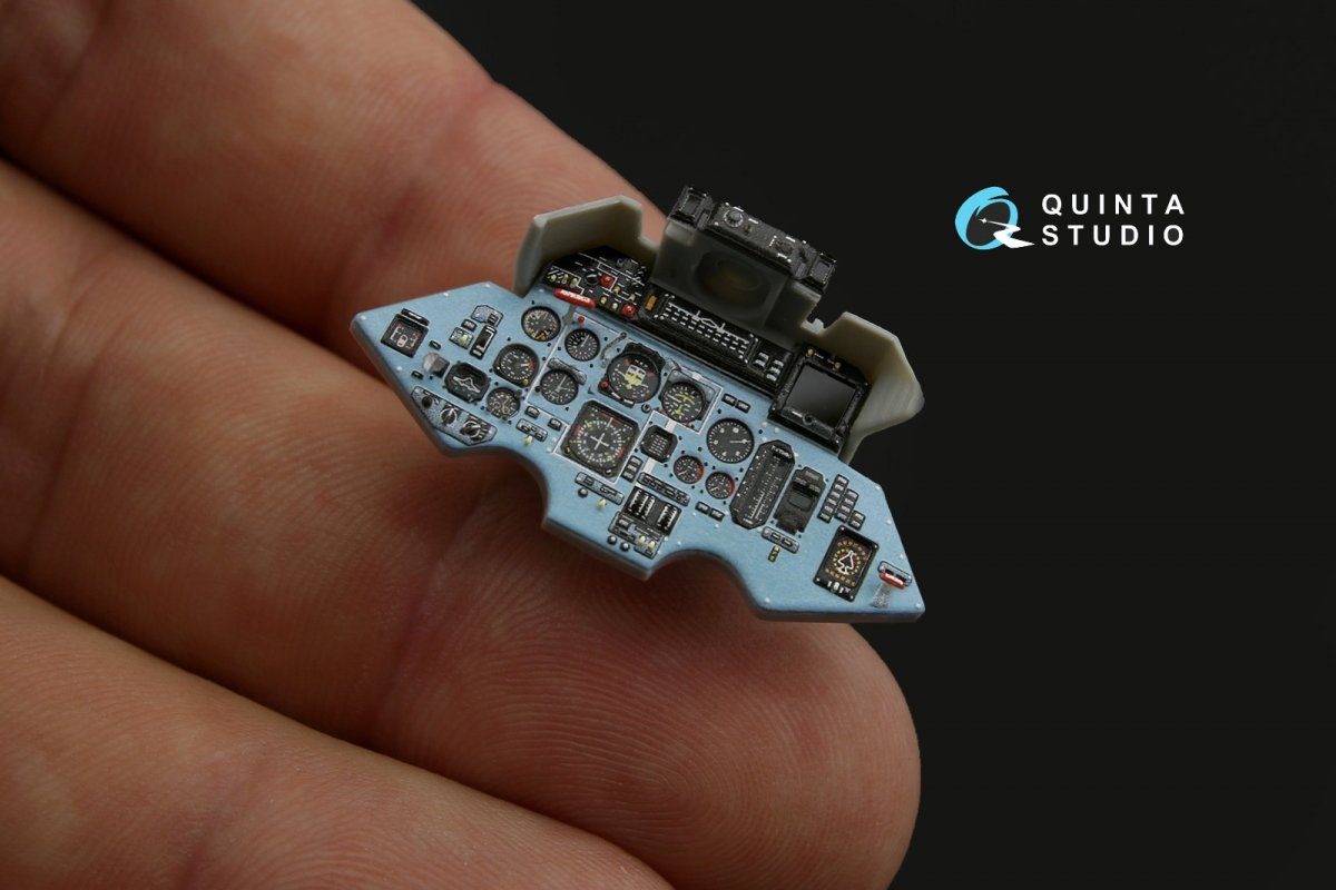 Quinta Studio QD32072 Su-27UB 3D-Printed &amp;amp; colored Interior on decal paper (for Trumpeter kit) 1/32 – image 3
