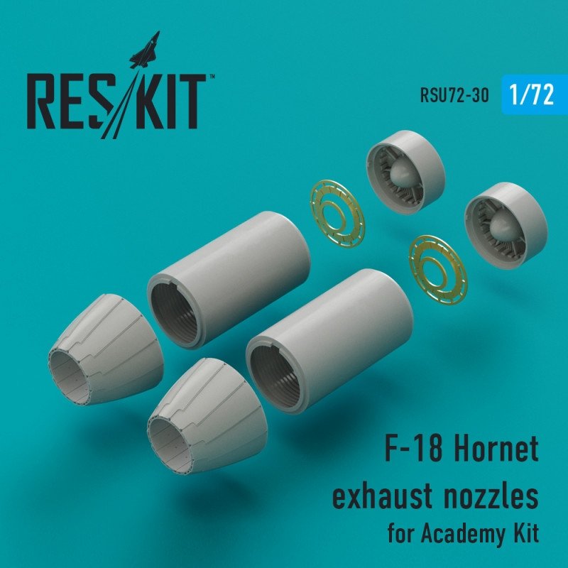 RESKIT RSU72-0030 Buses d'échappement pour F-18 Hornet (échelle 1/72, Academy)