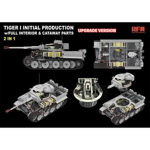 Rye Field Model 5131 Tiger I Initial Production Early 1943 w/ Full Interior Updated Version 1/35 – zdjęcie 3