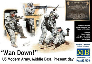 Master Box 35170 Man Down! US Modern Army, Middle East, Present day 1/35