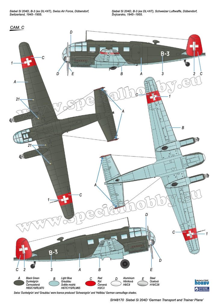 Special Hobby 48170 Siebel Si 204D &amp;#39;German Transport and Trainer Plane&amp;#39; 1/48 – zdjęcie 4