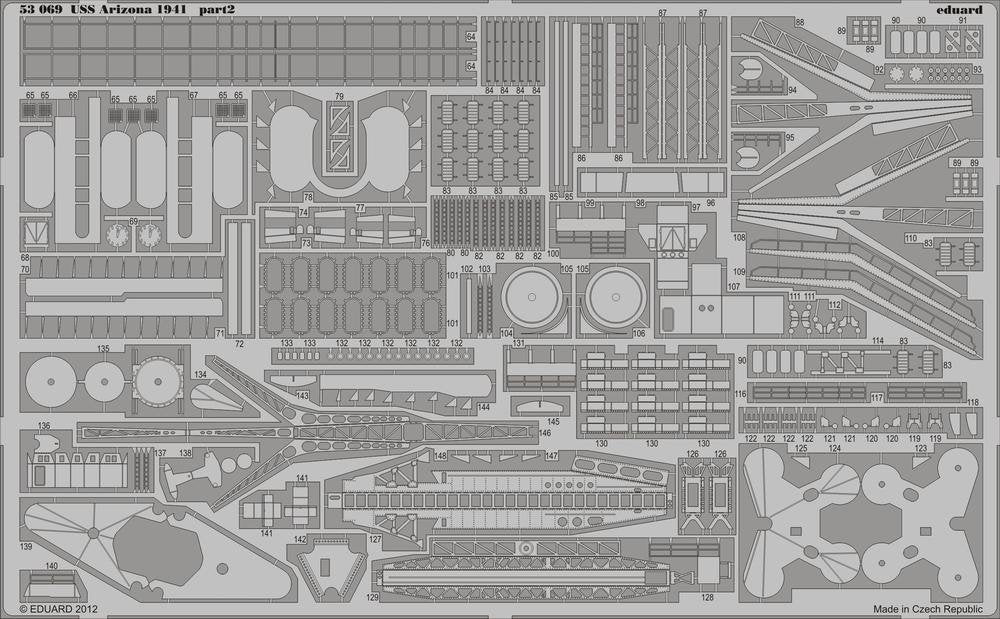 Eduard 53069 USS Arizona 1941 1/350 Hobby Boss – zdjęcie 2