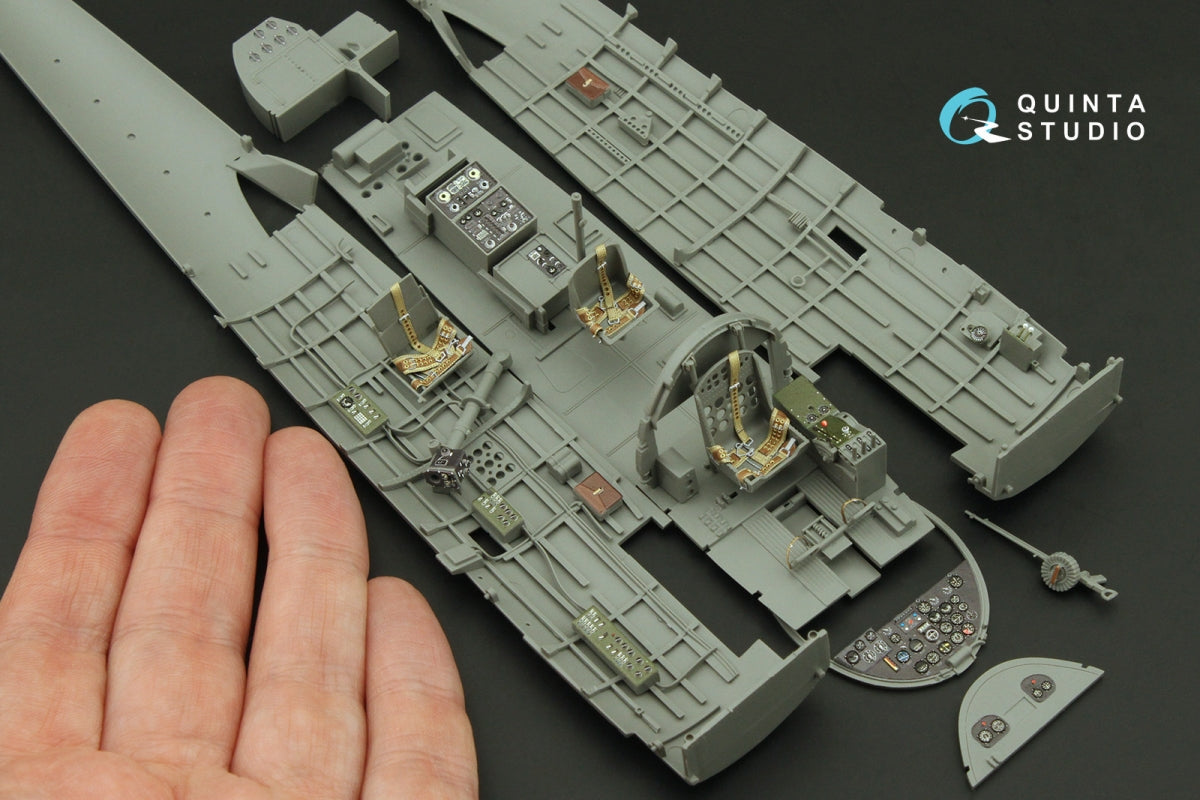 Quinta Studio QD35127 Nakajima B5N2 Kate 3D-Printed coloured Interior on decal paper (Border Model) 1/35 – zdjęcie 10