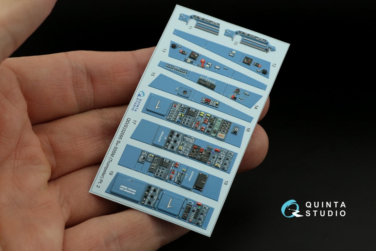 Quinta Studio QDS-32095 Su-30SM 3D-Printed &amp;amp; coloured Interior on decal paper (conversion for Trumpeter Su-30MKK) (Small version) 1/32 – zdjęcie 7