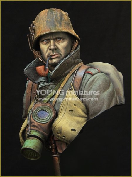 Young Miniatures YM1857 GERMAN STORMTROOPER WWI 1/10 – zdjęcie 2