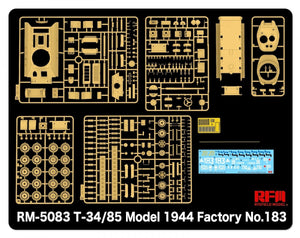 Rye Field Model 5083 T-34/85 Model 1944 Factory No.183 1/35 – image 3