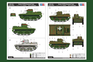 Hobby Boss 83820 Soviet T-37TU Command Tank 1/35 – immagine 3