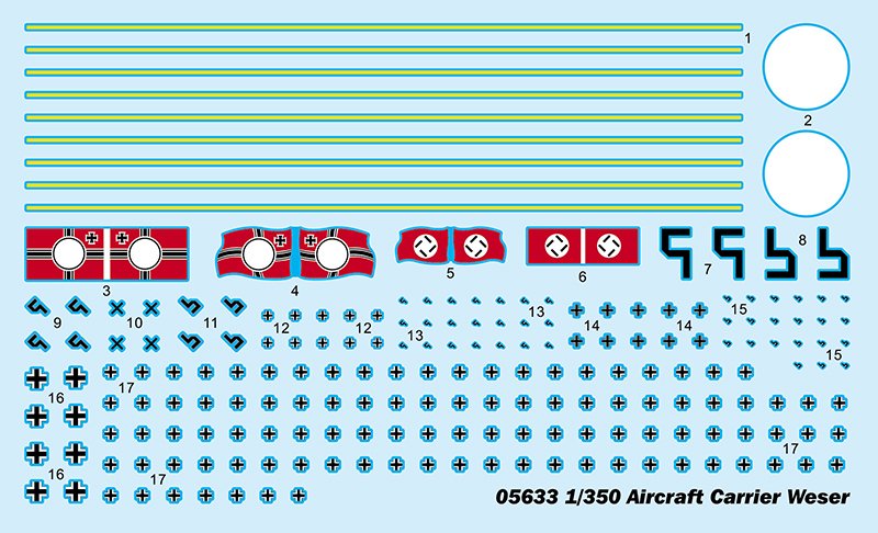 Trumpeter 05633 Aircraft Carrier Weser 1/350 – image 3