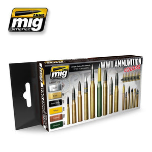 AMMO Mig 7124 WWII AMMUNITION COLORS 6x17ml – image 2
