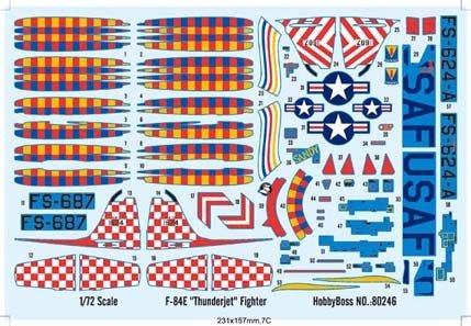 Hobby Boss 80246 F-84E Thunderjet Fighter 1/72 – image 2