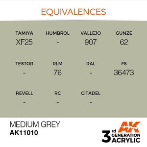 AK Interactive AK11010 Medium Grey 17ml – zdjęcie 3