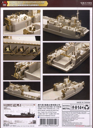 AFV Club AG35052 Photo-Etched Conversion Kit for U.S. Navy LCT Mk.6 1/350 – zdjęcie 2