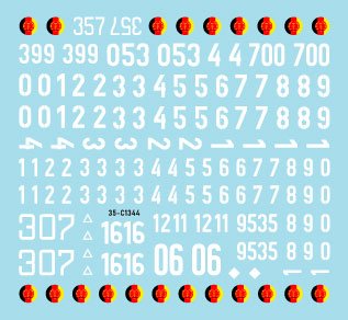 Star Decals 35-C1344 DDR - NVA 3. Numbers &amp;amp; insignia of the East German Nationale Volksarmee 1/35 – image 3