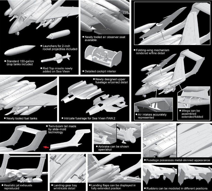 Cyber Hobby 5105 Sea Vixen FAW.2 1/72 – image 4
