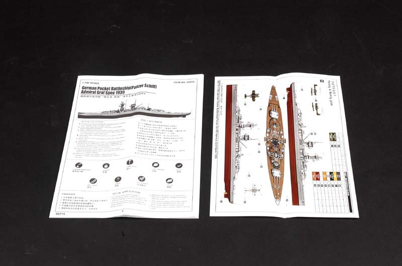 Trumpeter 05774 AD. GRAF SPEE 1/700 – zdjęcie 4