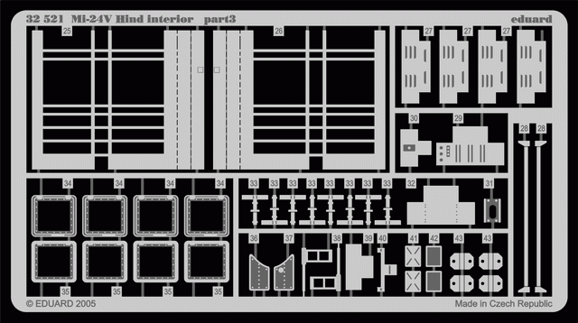 Eduard 32521 Mi-24V Hind interior 1/35 TRUMPETER – zdjęcie 2