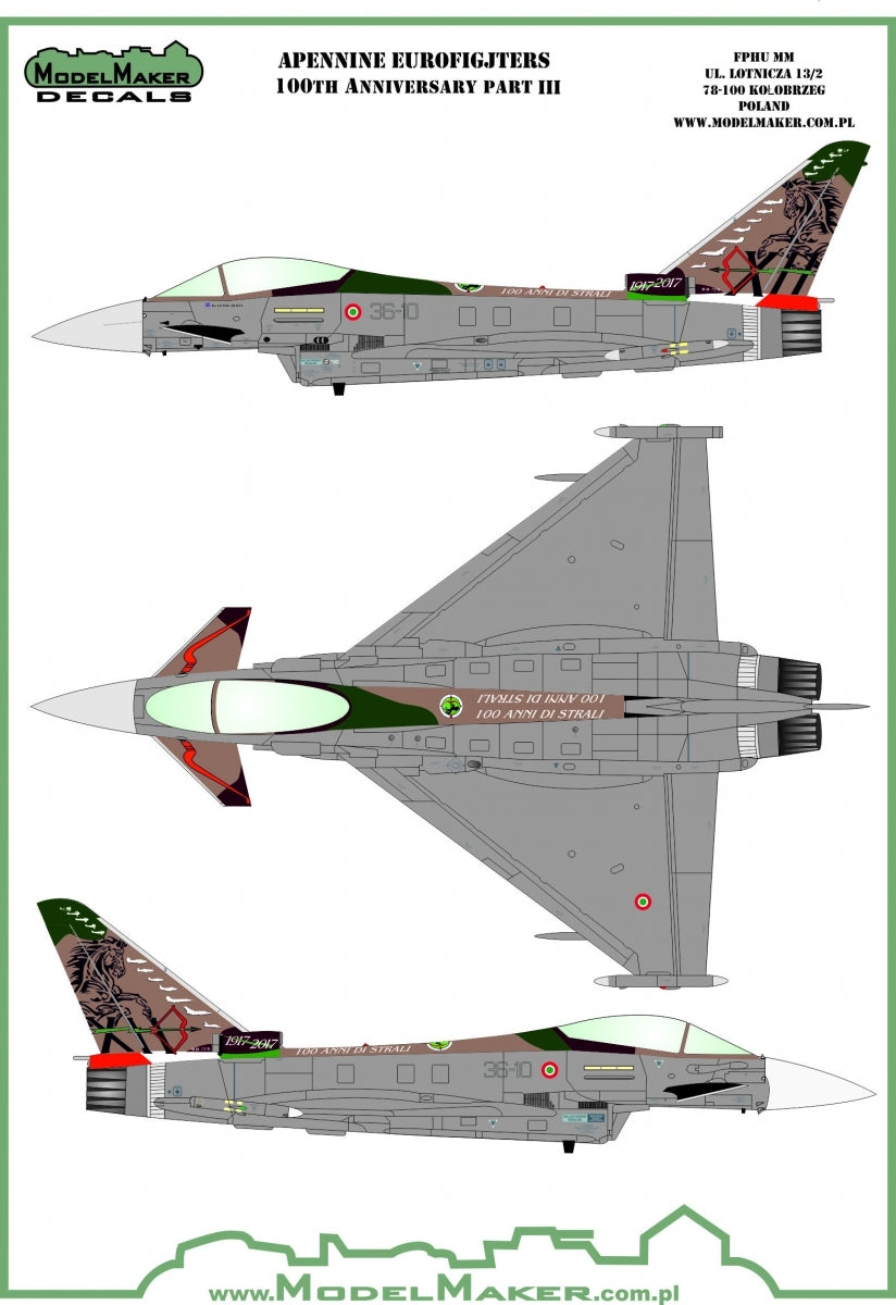 ModelMaker Decals D48143 Apennine Eurofighters Part 3 1/48