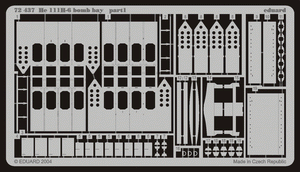 Eduard 72437 He 111H-6 bomb bay 1/72 HASEGAWA