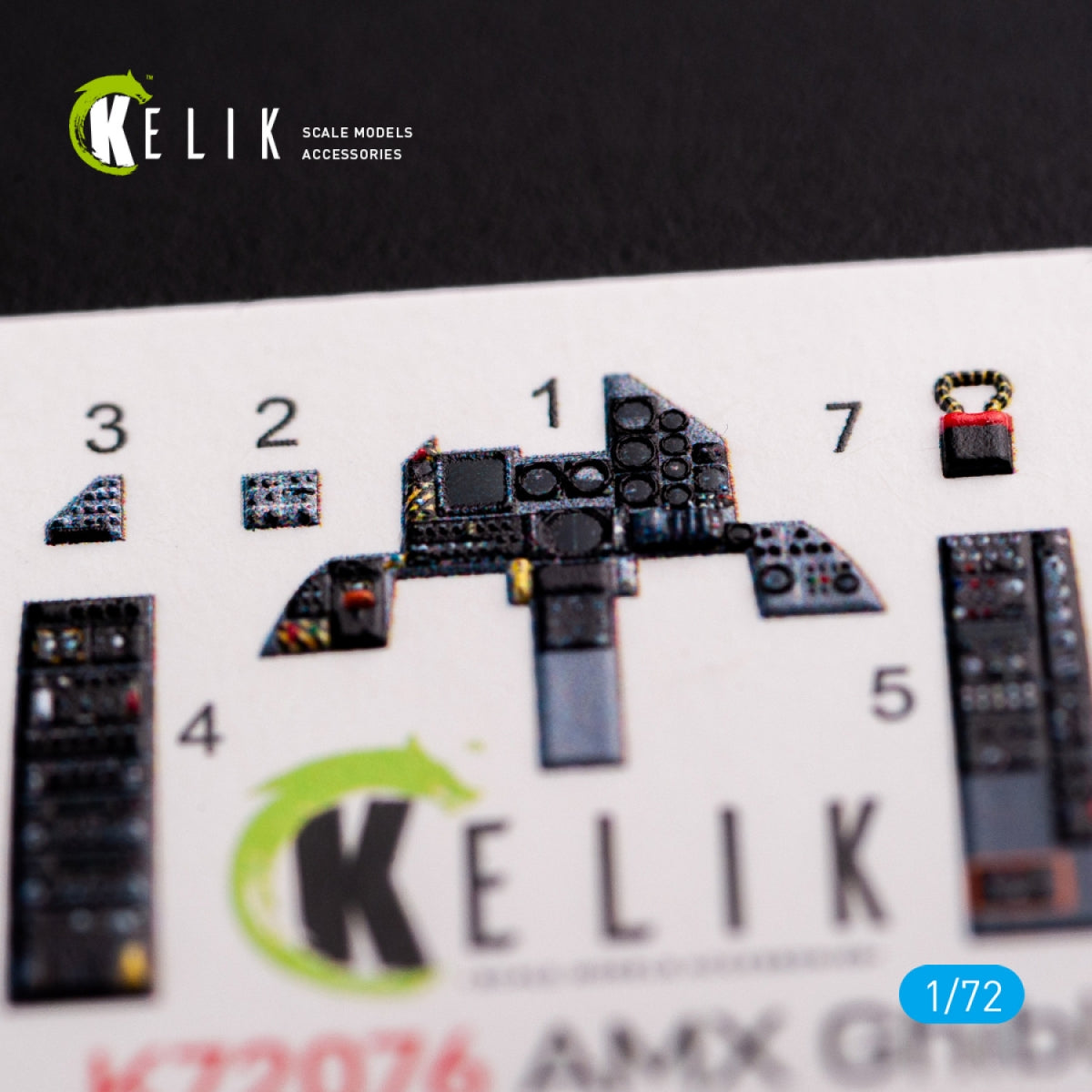 KELIK K72076 Amx Ghibli interior 3D decals for Italeri kit 1/72 – image 4