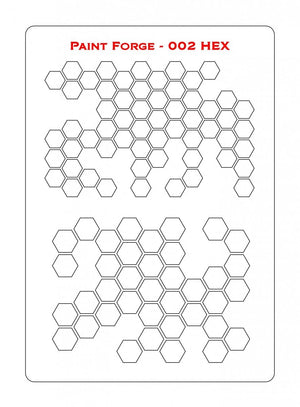 Paint Forge PFST002L STENCIL - HEX 2 – zdjęcie 2