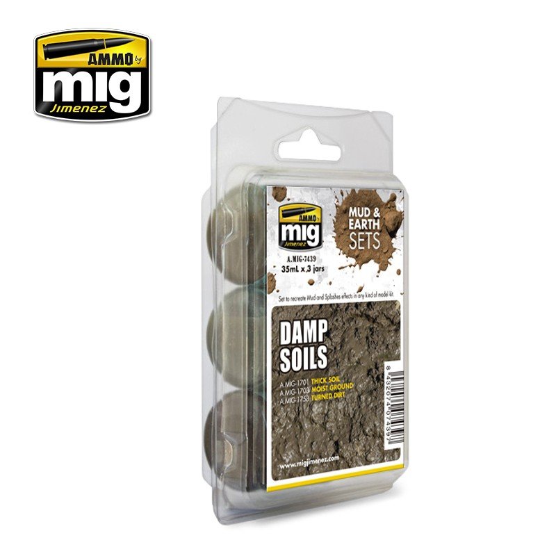 AMMO of Mig Jimenez 7439 DAMP SOILS 3x35ml – zdjęcie 2