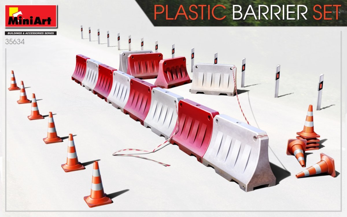 MiniArt 35634 PLASTIC BARRIER SET 1/35 – zdjęcie 2
