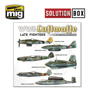 AMMO of Mig Jimenez 7702 WWII LUFTWAFFE LATE FIGHTERS SOLUTION BOX – zdjęcie 8