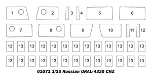 Trumpeter 01071 Russian URAL-4320 CHZ 1/35 – zdjęcie 5