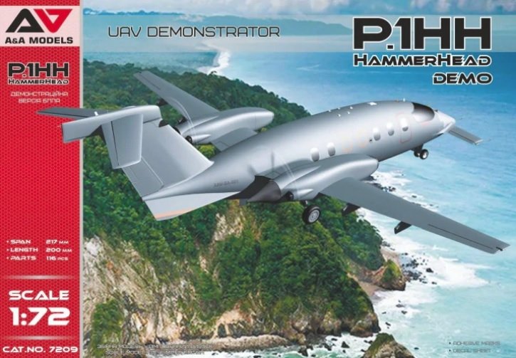A&amp;amp;A Models 7209 P1.HH Hammerhead UAV Demostrator 1/72