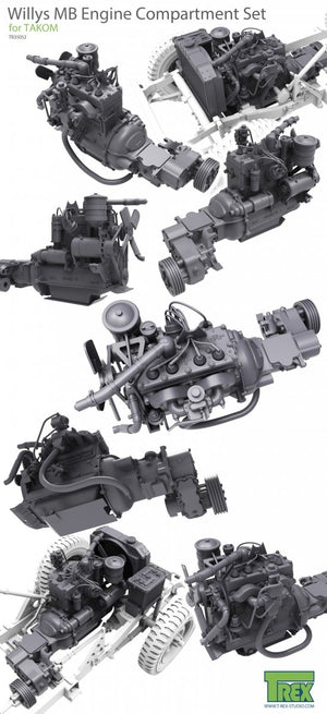 T-Rex Studio TR35052 Willys MB Engine Compartment Set for TAKOM 1/35 – image 4