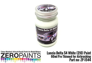 Zero Paints ZP-1544 Lancia Delta S4 Rally 1986 Monte Carlo Rally White (210) Paint 60ml
