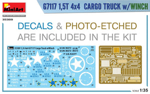 MiniArt 35389 G7117 1,5T 4×4 CARGO TRUCK w/WINCH 1/35 – zdjęcie 4