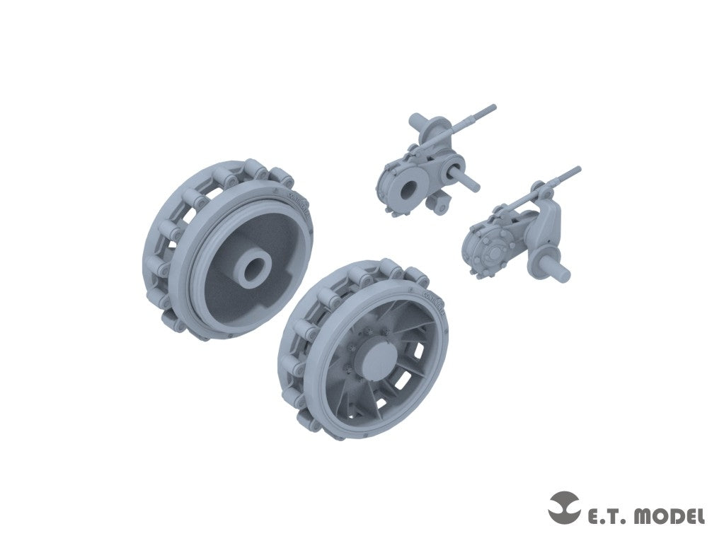 E.T. Model P35-405 WWII German Sd.kfz.251/Sd.kfz.11 Track links &amp;amp; Sprockets Early 3d Printed 1/35 – zdjęcie 2